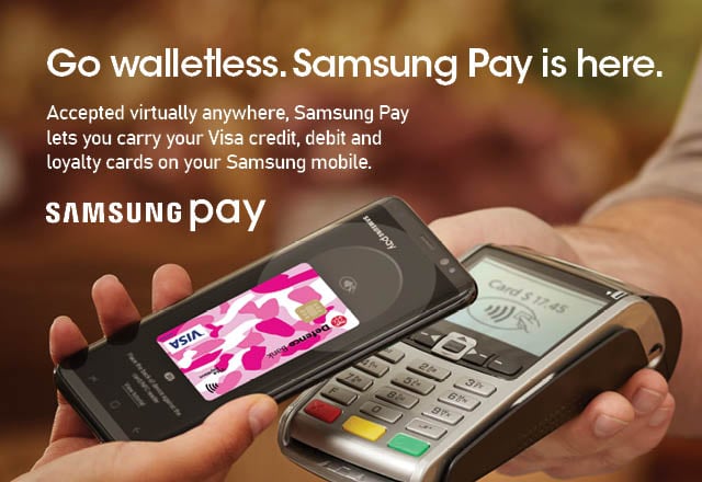 Samsung Pay banner.