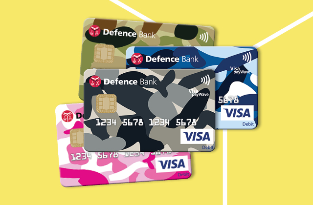 Our camo debit cards come with your choice of design.
